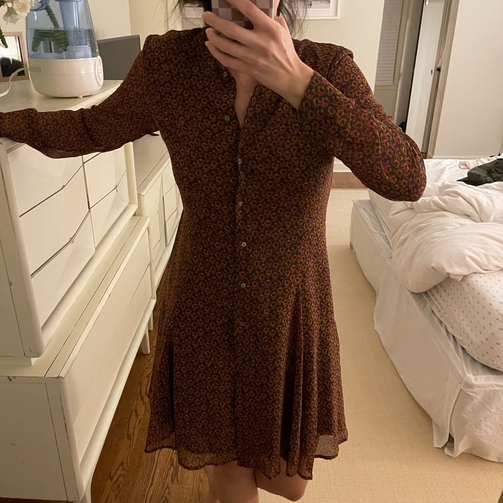 Scotch & Soda Printed Button-down Dress, floral